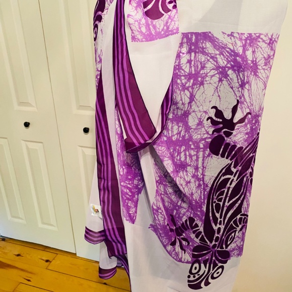 Hand Painted Pareo Coverup - Picture 5 of 17